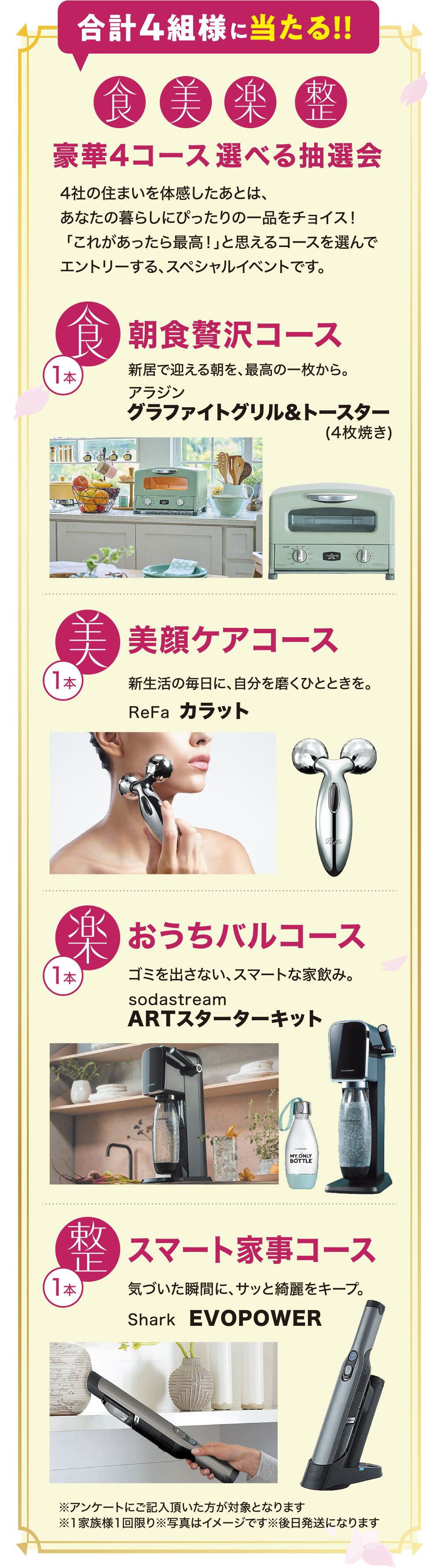 合計4組様に当たる！！